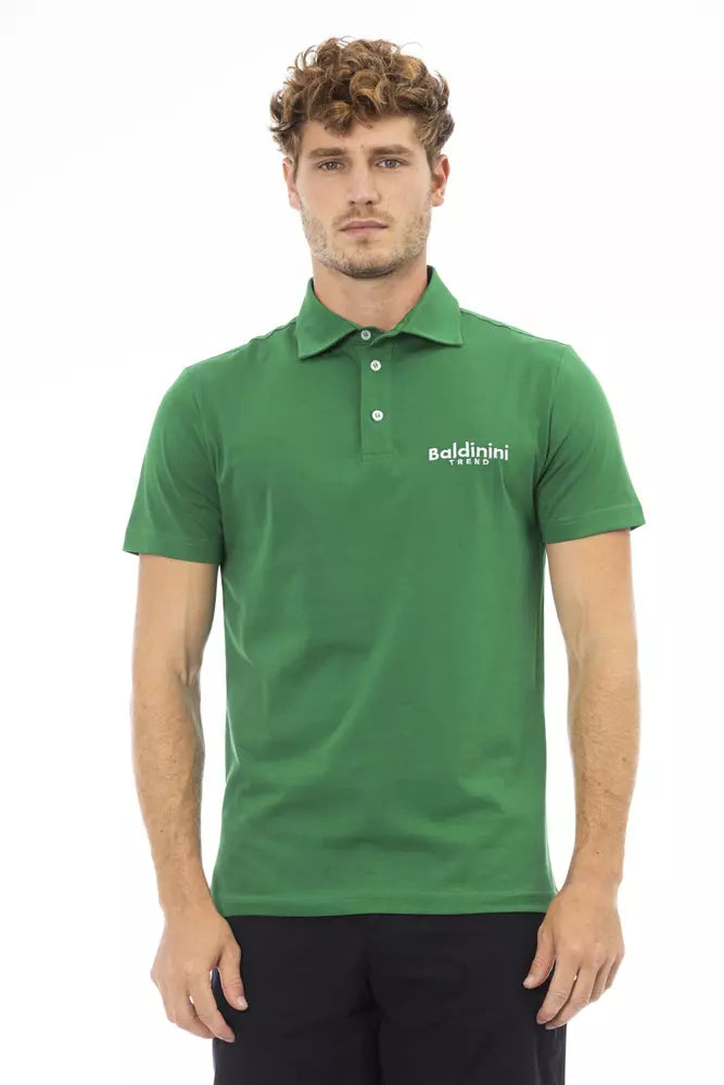 men's v-neck sweaters-Baldinini Trend  Cotton Polo Men's Shirt