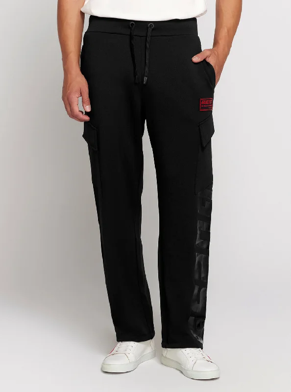 men's twill trousers-Black Baloo Active Slim Pants