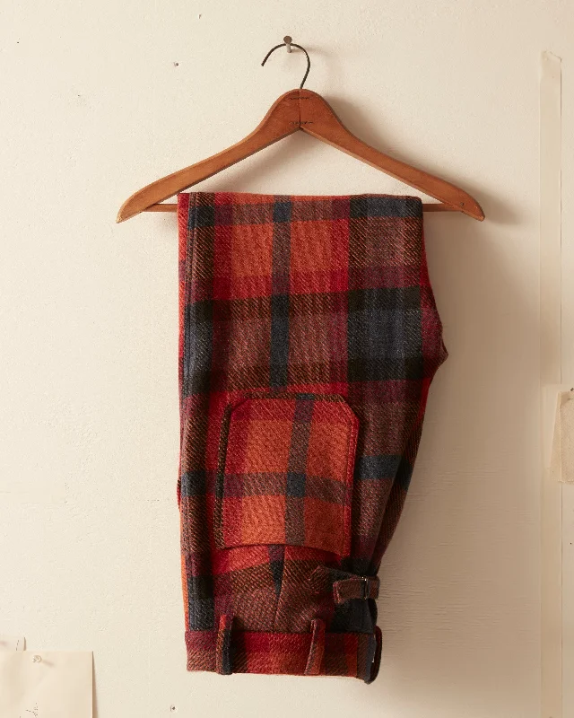 men's fleece vests-Clinton Street Plaid Trousers