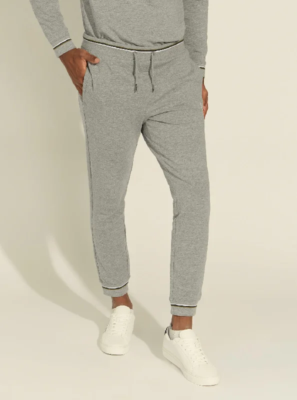 men's cargo joggers-Grey Fleece Adam Trackpants