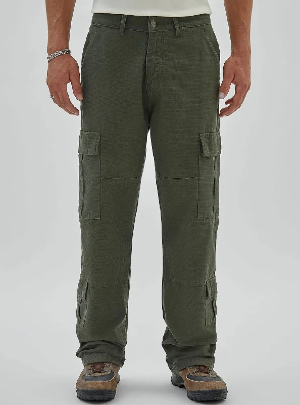 men's bespoke suits-Guess Originals Green Ripstop Cargo Pants