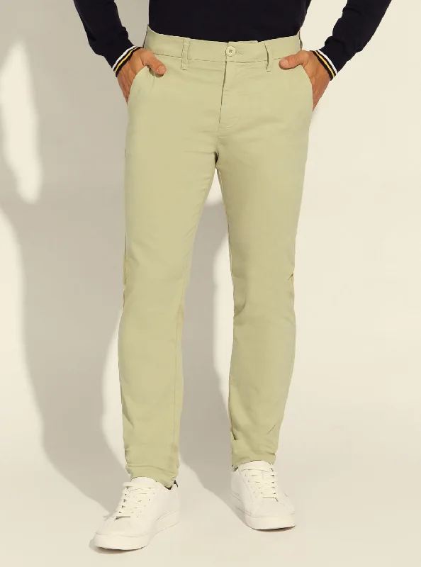 men's cotton blazers-Hazel Wood Beige Myron Pants