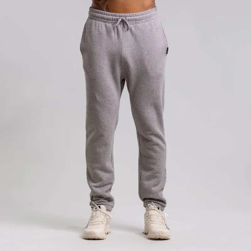 men's ribbed hoodies-Labb Block Track Pant Unisex GREY MARLE