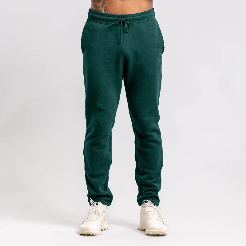 men's cotton polos-Labb Block Track Pant Unisex MOSS