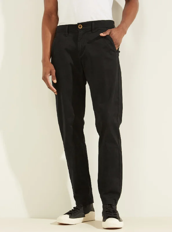 men's performance shorts-Lucas Pants in Black