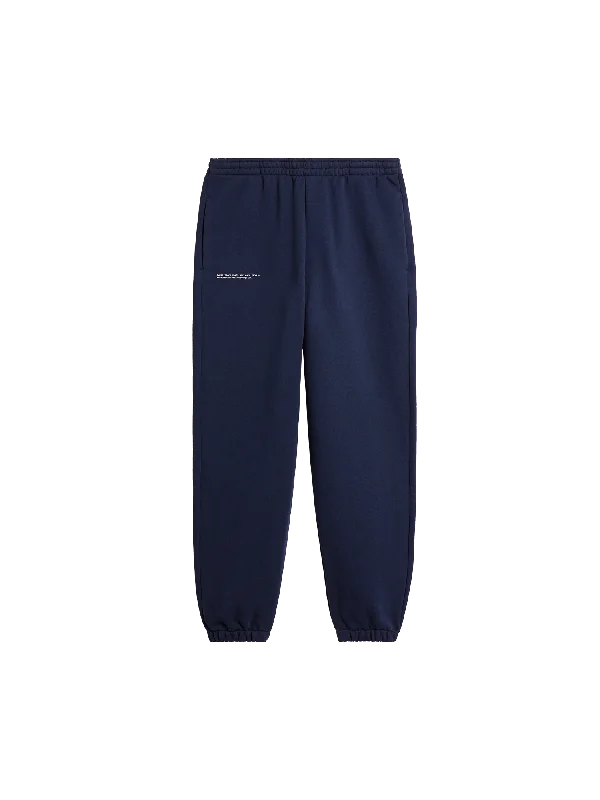 men's chambray shirts-Mens 365 Heavyweight Track Pants—navy blue