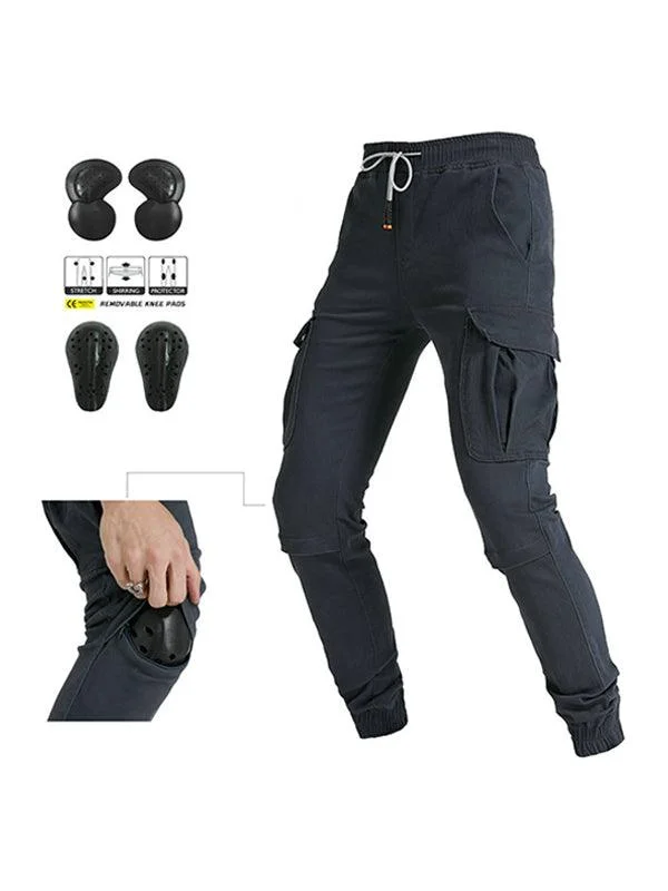 men's tailored suits-Men's Casual Multi-Pocket Overalls Motorcycle Pants