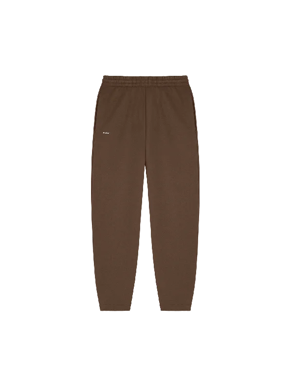 men's athletic polos-Mens DNA Barrel-Leg Track Pants—cacoa brown