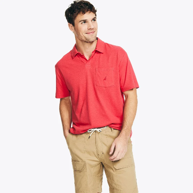 men's twill blazers-Nautica Mens Sustainably Crafted Classic Fit Polo