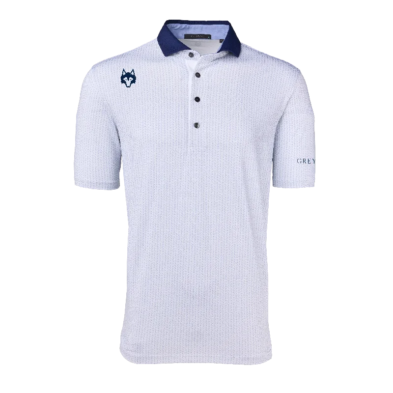 men's cotton blazers-Players Club Herringbow Polo