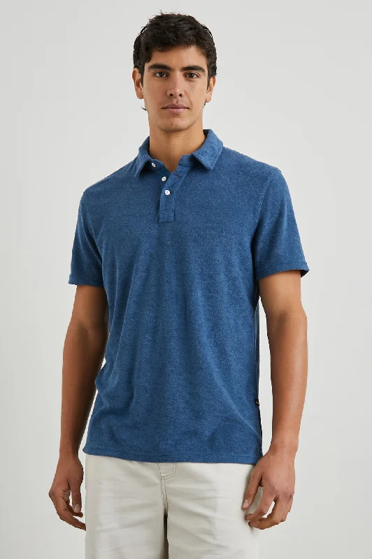 men's performance polos-RHEN POLO SHIRT - ENSIGN BLUE