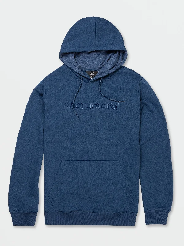 men's softshell hoodies-Stone South Shore Pullover Hoodie - Smokey Blue