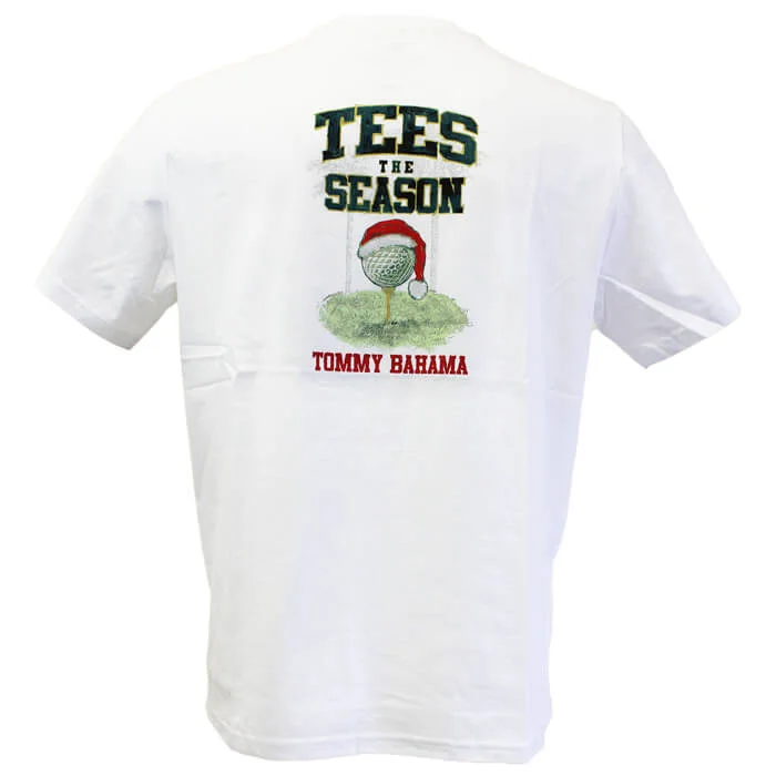 men's alpaca sweaters-Tommy Bahama Tees The Season T-Shirt - White